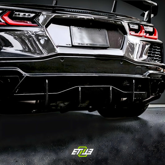 C8 Carbon Rear Bumper Diffuser