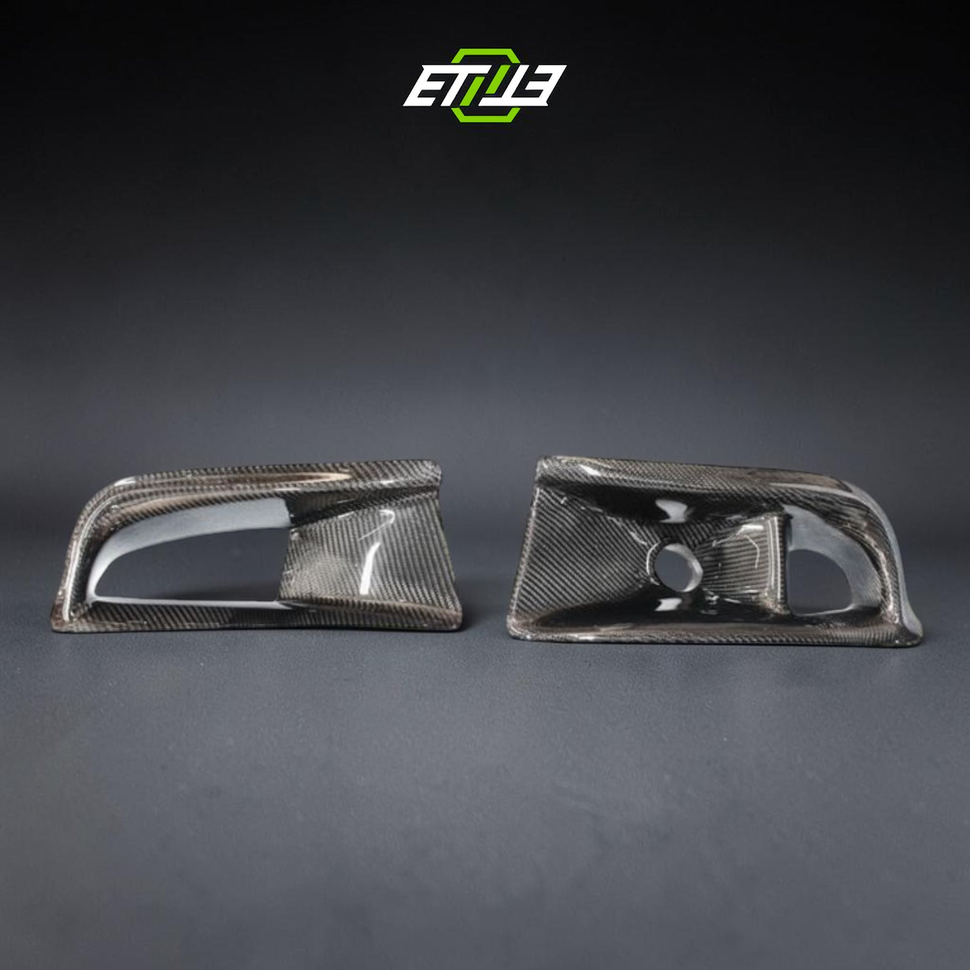 ETi Evo 8 VS-Style Carbon Fiber Air Duct & Oil Cooler Guide (3-Piece Kit) | Shopifydevstudio
