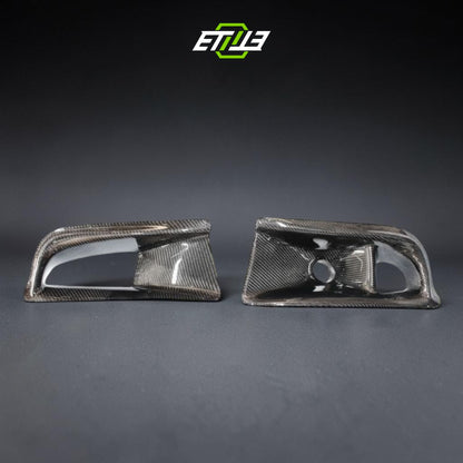 ETi Evo 8 VS-Style Carbon Fiber Air Duct & Oil Cooler Guide (3-Piece Kit) | Shopifydevstudio