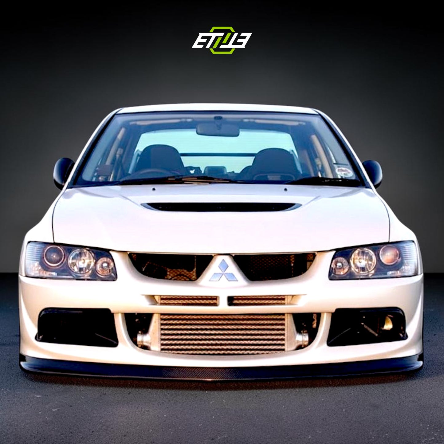 ETi Evo 8 VS-Style Carbon Fiber Air Duct & Oil Cooler Guide (3-Piece Kit) | Shopifydevstudio