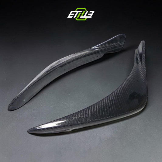 ETi Evo 8 Varis-Style Carbon Fiber Front Bumper Canards - Elite Ti Premium Asset