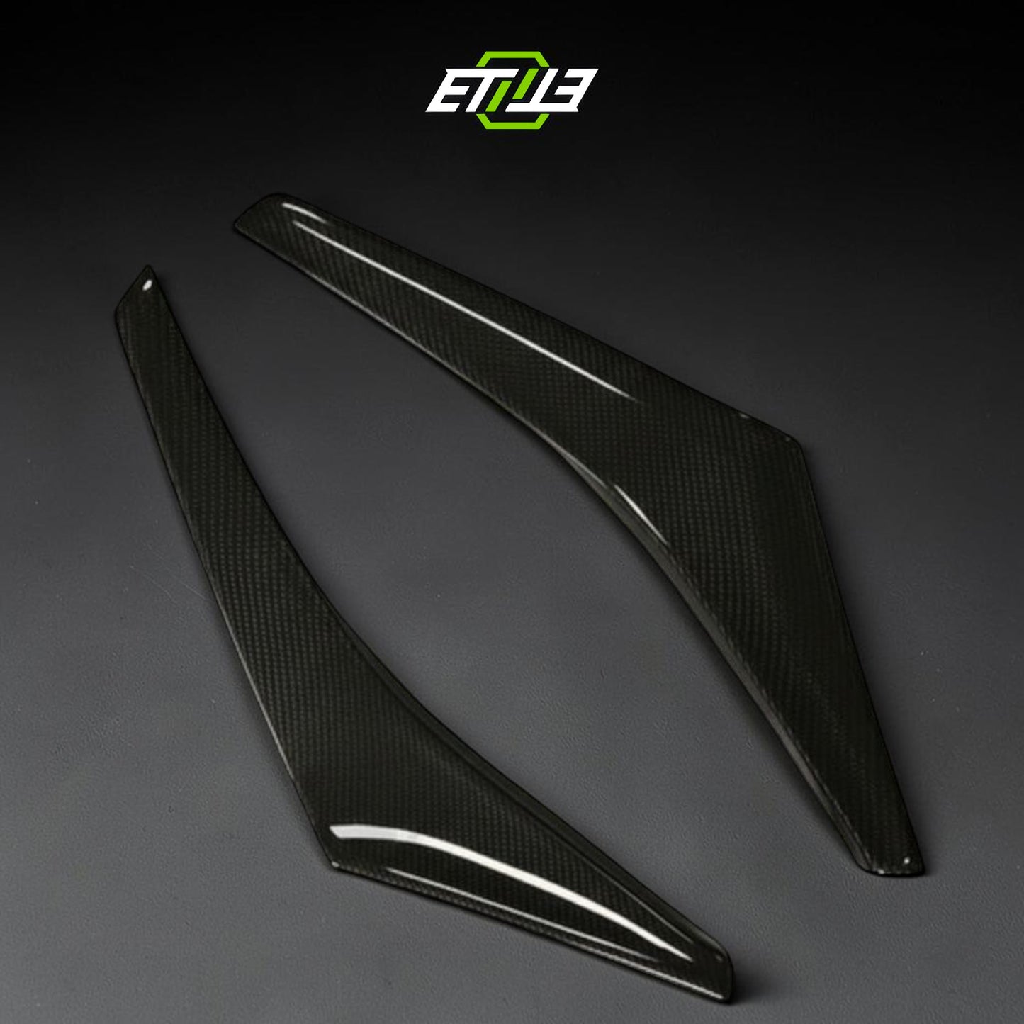 ETi Evo 8 Varis-Style Carbon Fiber Front Bumper Canards | Shopifydevstudio