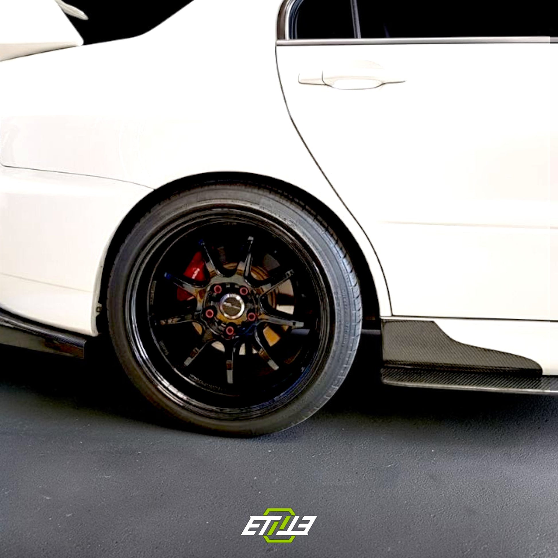 ETi Evolution 8/9 Carbon Fiber Side Skirt Add-On Spats | Shopifydevstudio