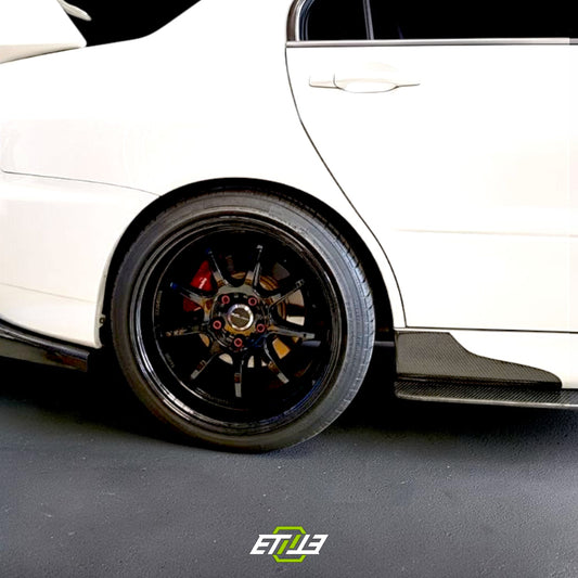ETi Evolution 8/9 Carbon Fiber Side Skirt Add-On Spats | Shopifydevstudio