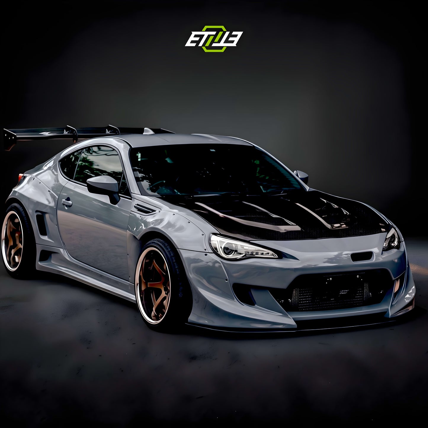 ETi GT86 Lambo Vented Style Carbon Fiber Hood