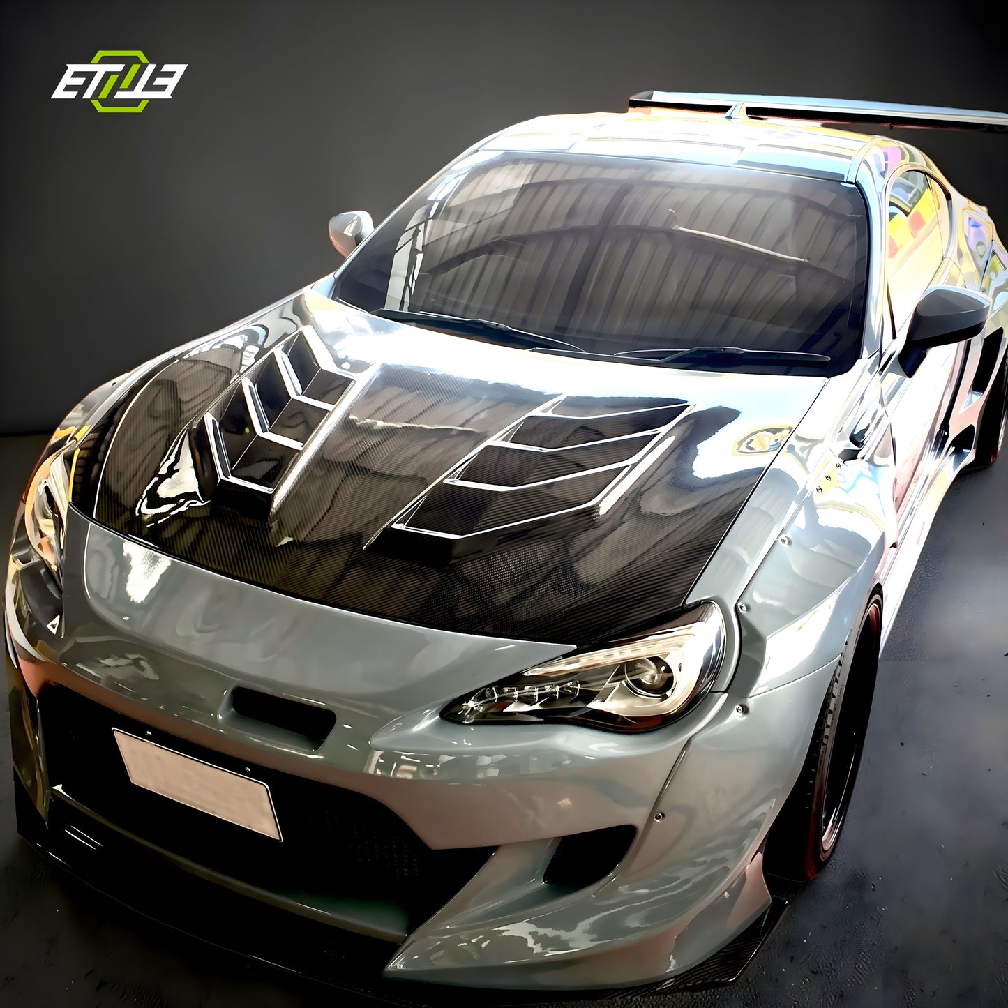 ETi GT86 Lambo Vented Style Carbon Fiber Hood