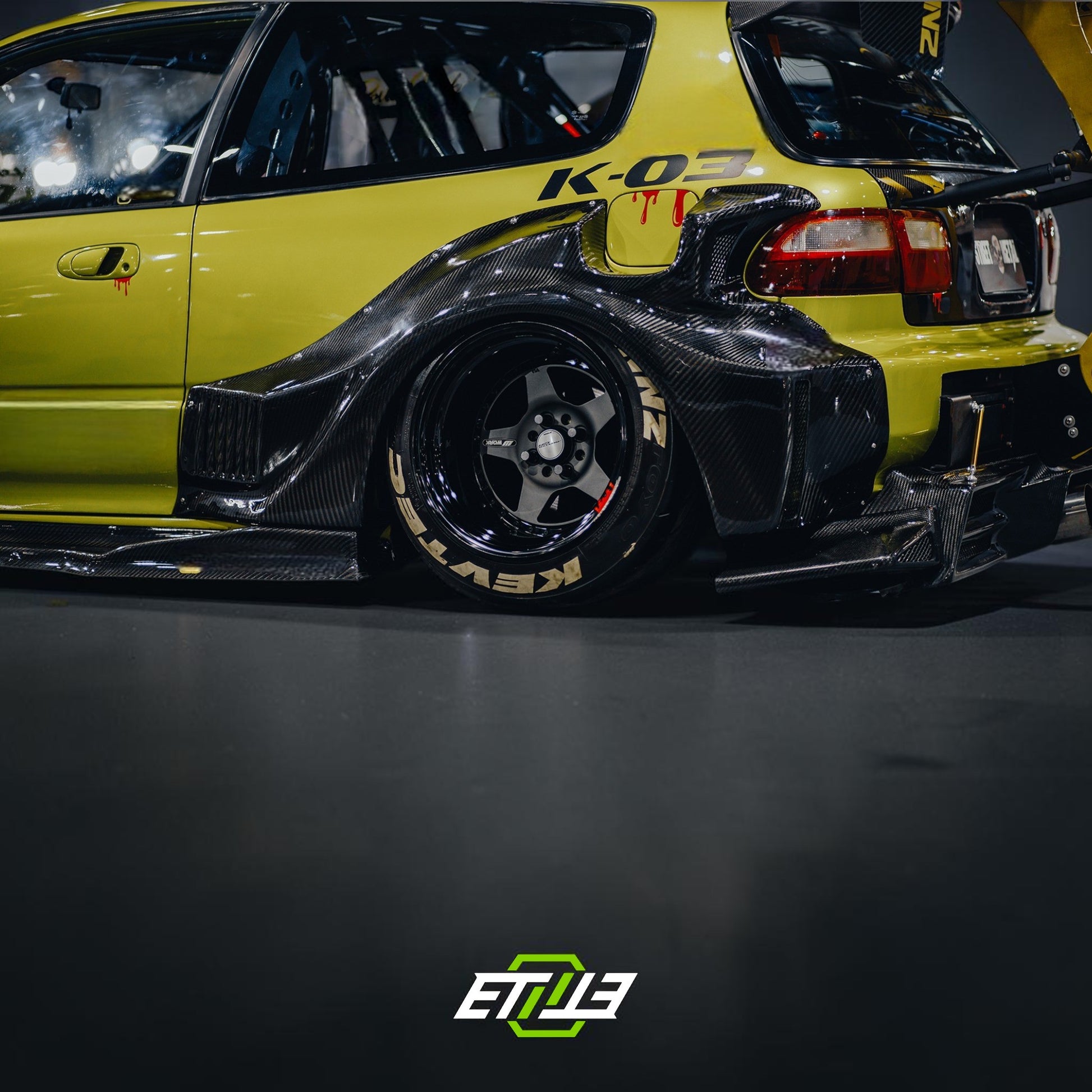 ETi Honda Civic EG Carbon Fiber Widebody Kit | Shopifydevstudio