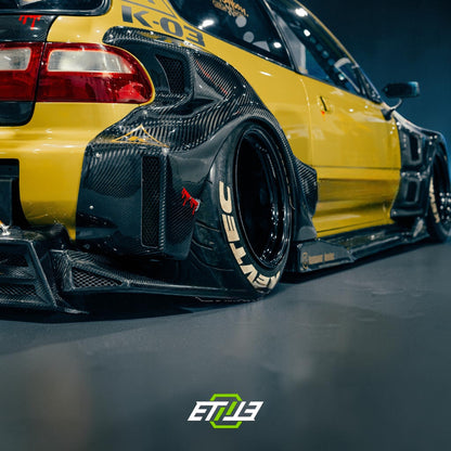 ETi Honda Civic EG Carbon Fiber Widebody Kit | Shopifydevstudio