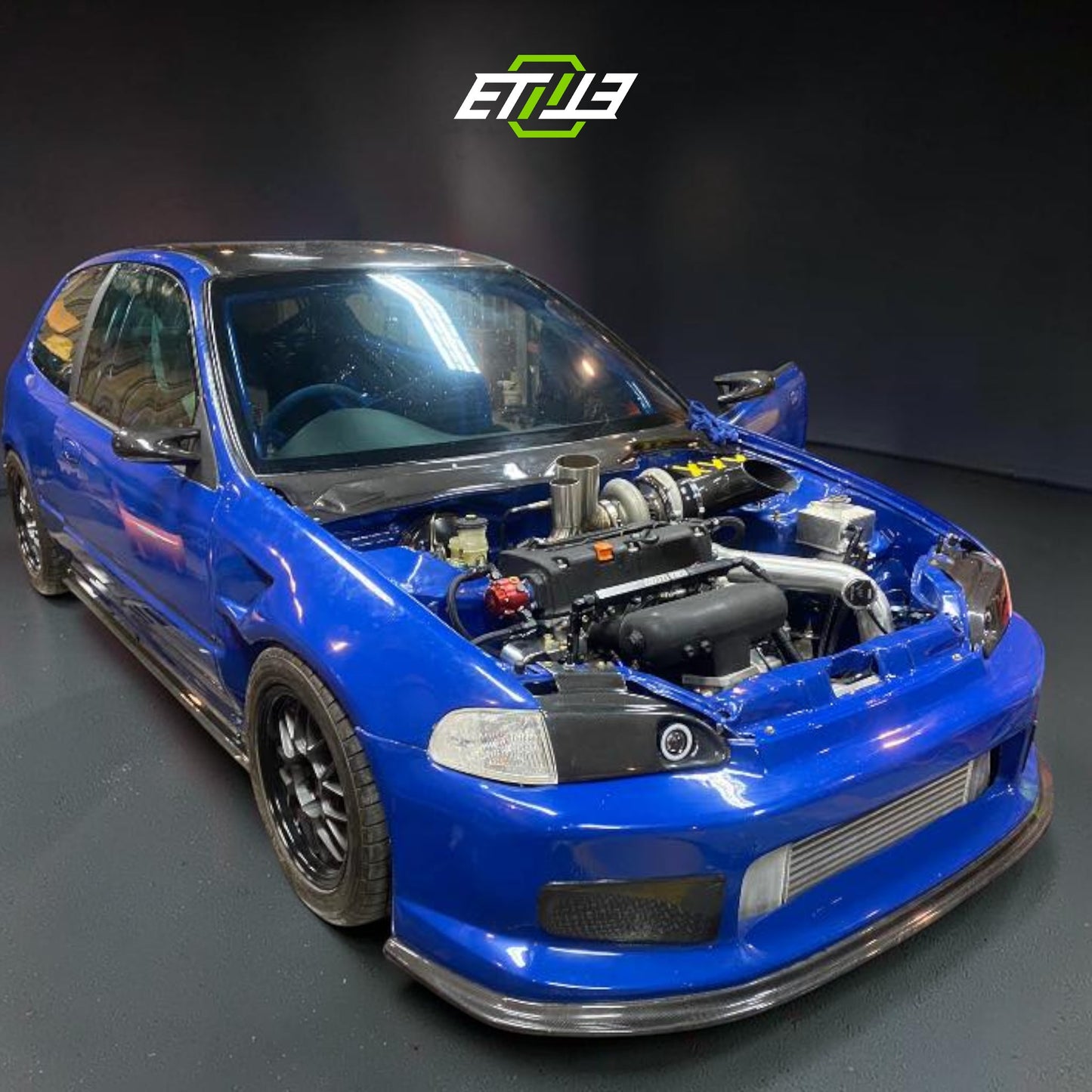 ETi Honda Civic EG Dry Carbon Fiber Drag Racing Body Kit | Shopifydevstudio
