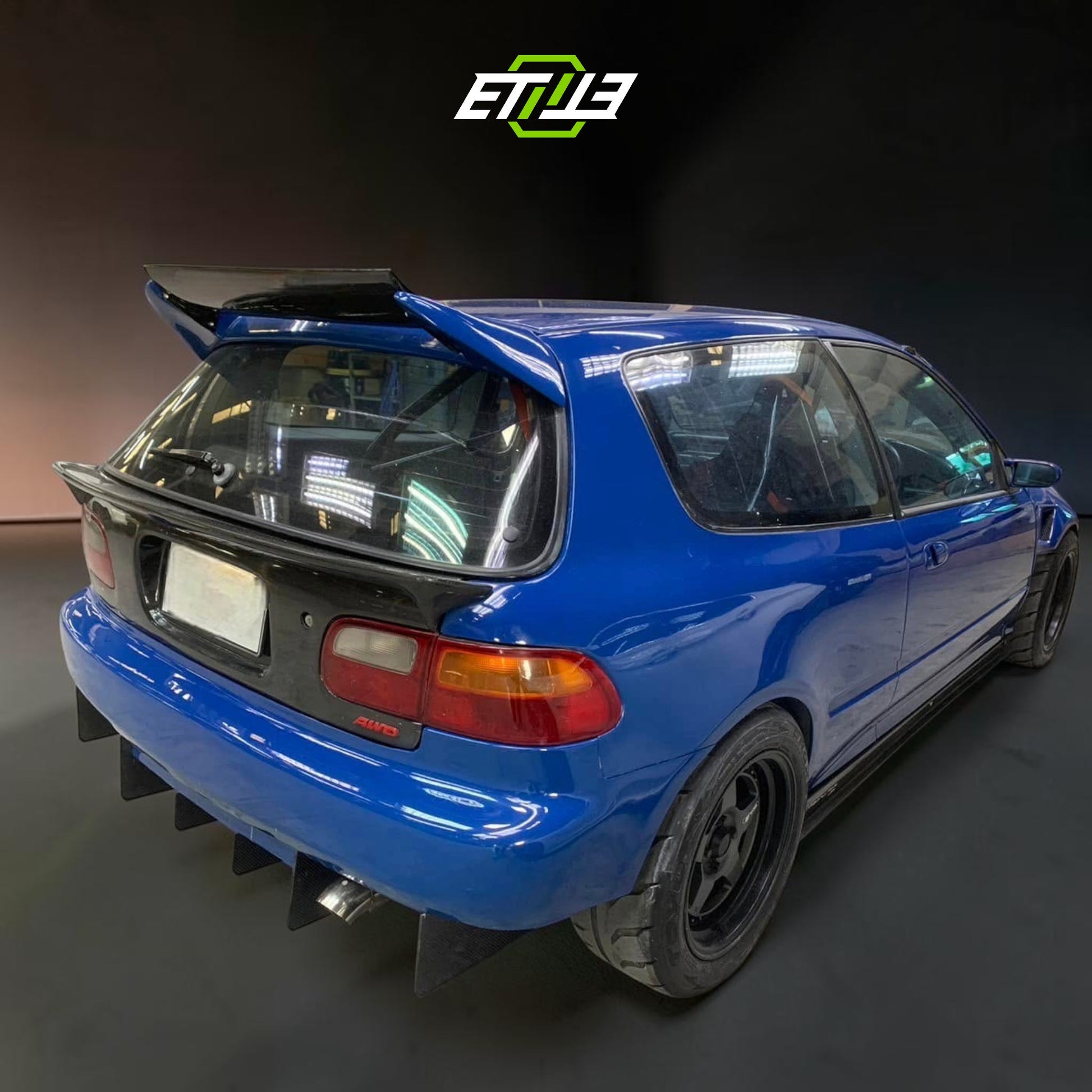 ETi Honda Civic EG Dry Carbon Fiber Drag Racing Body Kit | Shopifydevstudio