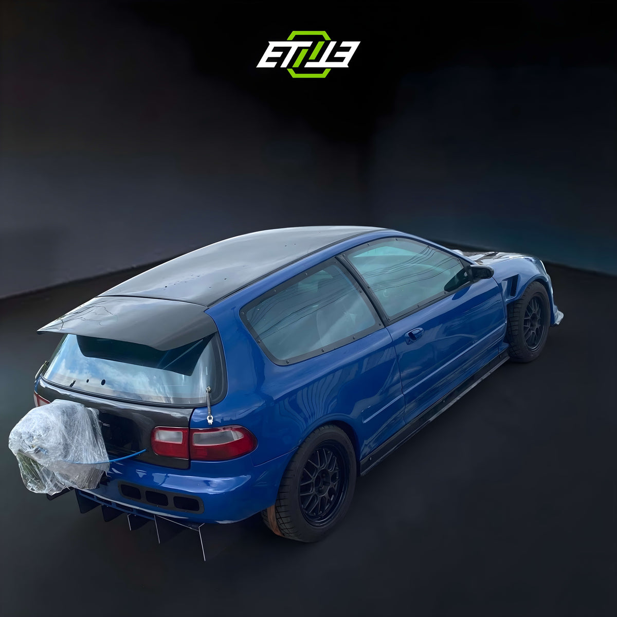 ETi Honda Civic EG Dry Carbon Fiber Drag Racing Body Kit