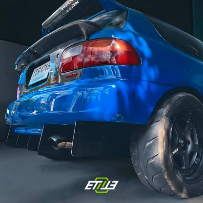 ETi Honda Civic EG Dry Carbon Fiber Drag Racing Body Kit