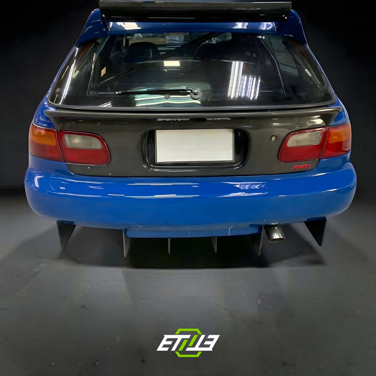 ETi Honda Civic EG Dry Carbon Fiber Drag Racing Body Kit