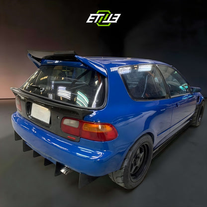 ETi Honda Civic EG Dry Carbon Fiber Drag Racing Body Kit