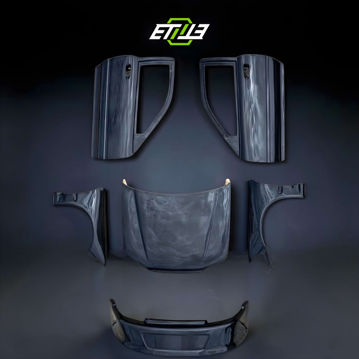 ETi Honda Civic EG Dry Carbon Fiber Drag Racing Body Kit