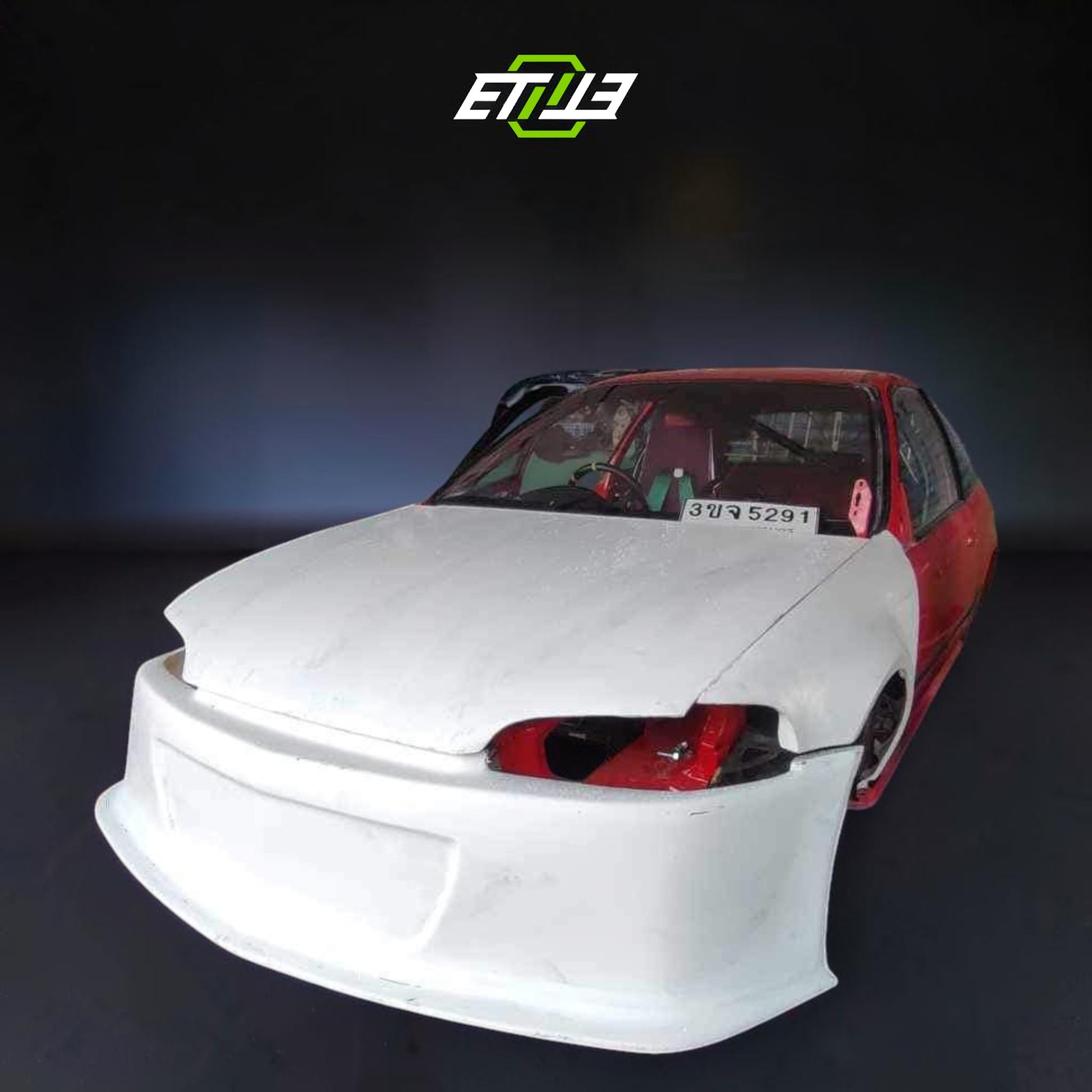 ETi Honda Civic EG Dry Carbon Fiber Drag Racing Bumper | Shopifydevstudio
