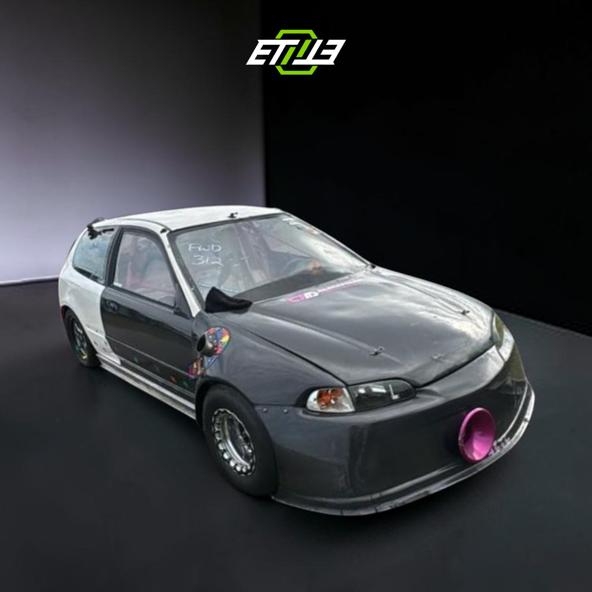 ETi Honda Civic EG Dry Carbon Fiber Drag Racing Bumper | Shopifydevstudio