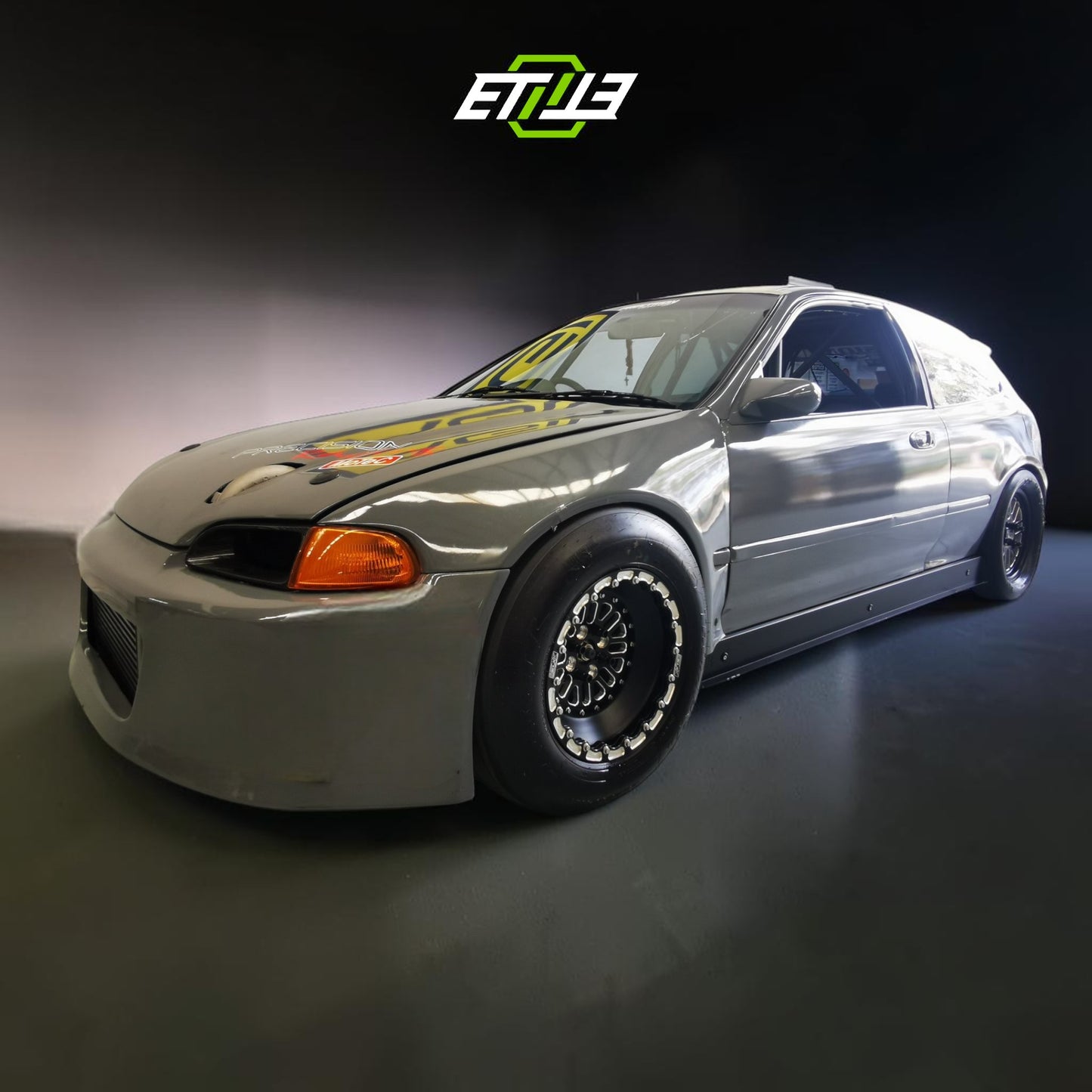 ETi Honda Civic EG Dry Carbon Fiber Drag Racing Front Fender | Shopifydevstudio