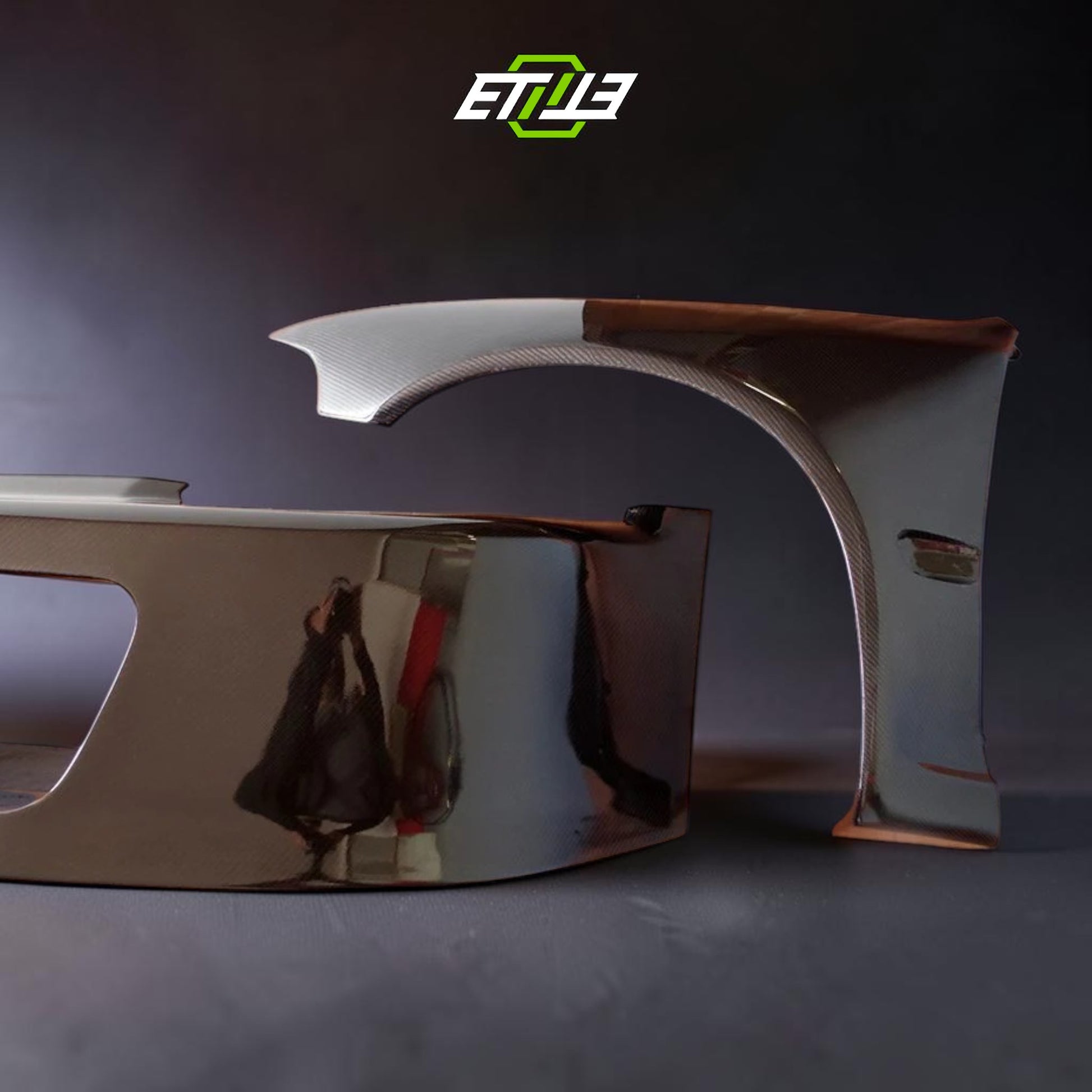 ETi Honda Civic EG Dry Carbon Fiber Drag Racing Front Fender | Shopifydevstudio