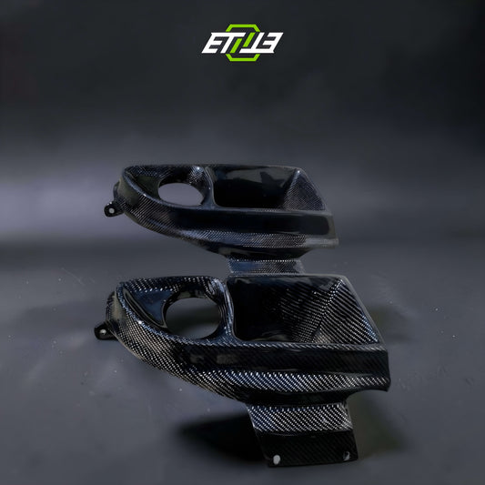 ETi Honda Civic EG Headlight Air Intake Vents (Dry Carbon)