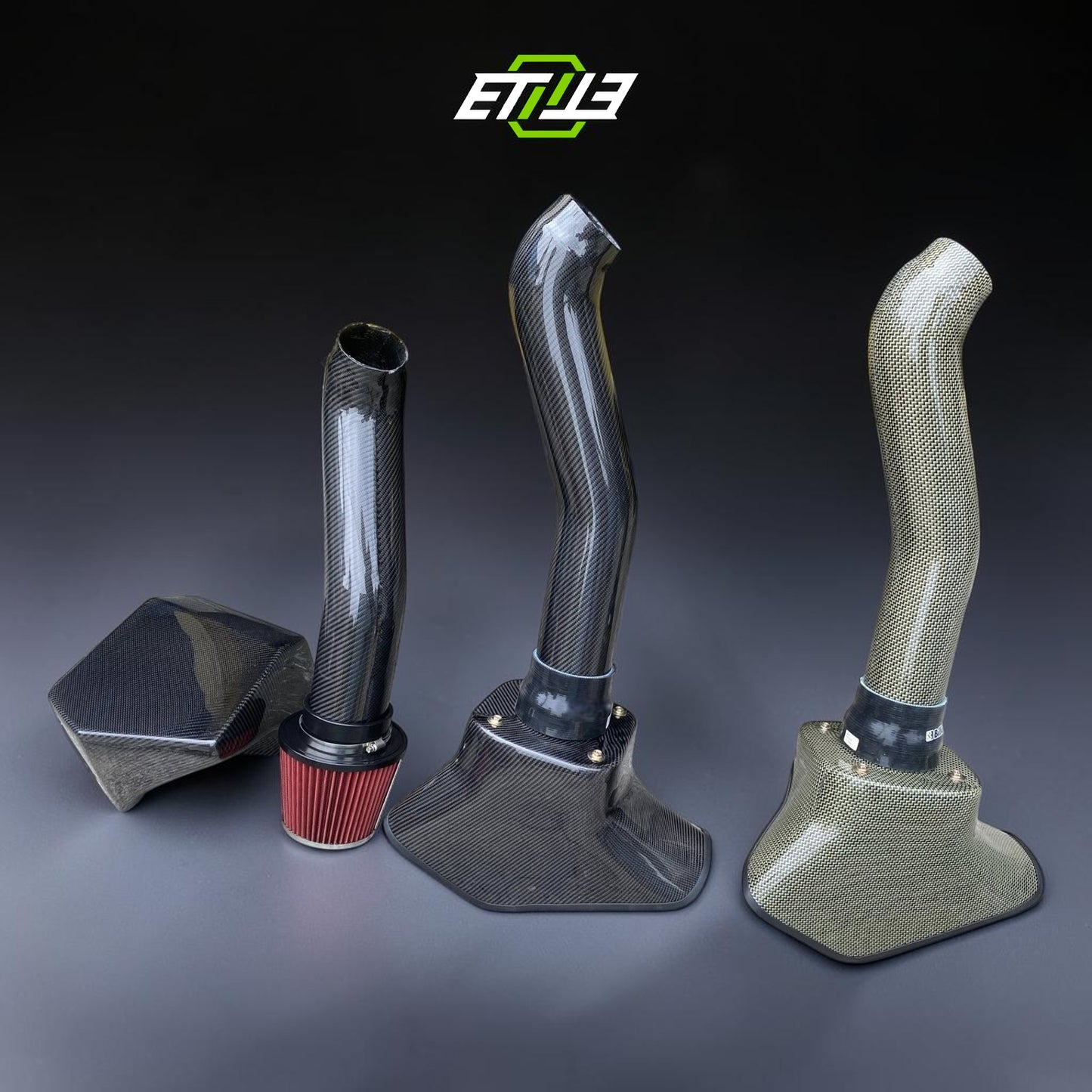 ETi Honda Civic EK/EG Carbon Fiber Intake Pipe + Air Filter | Shopifydevstudio