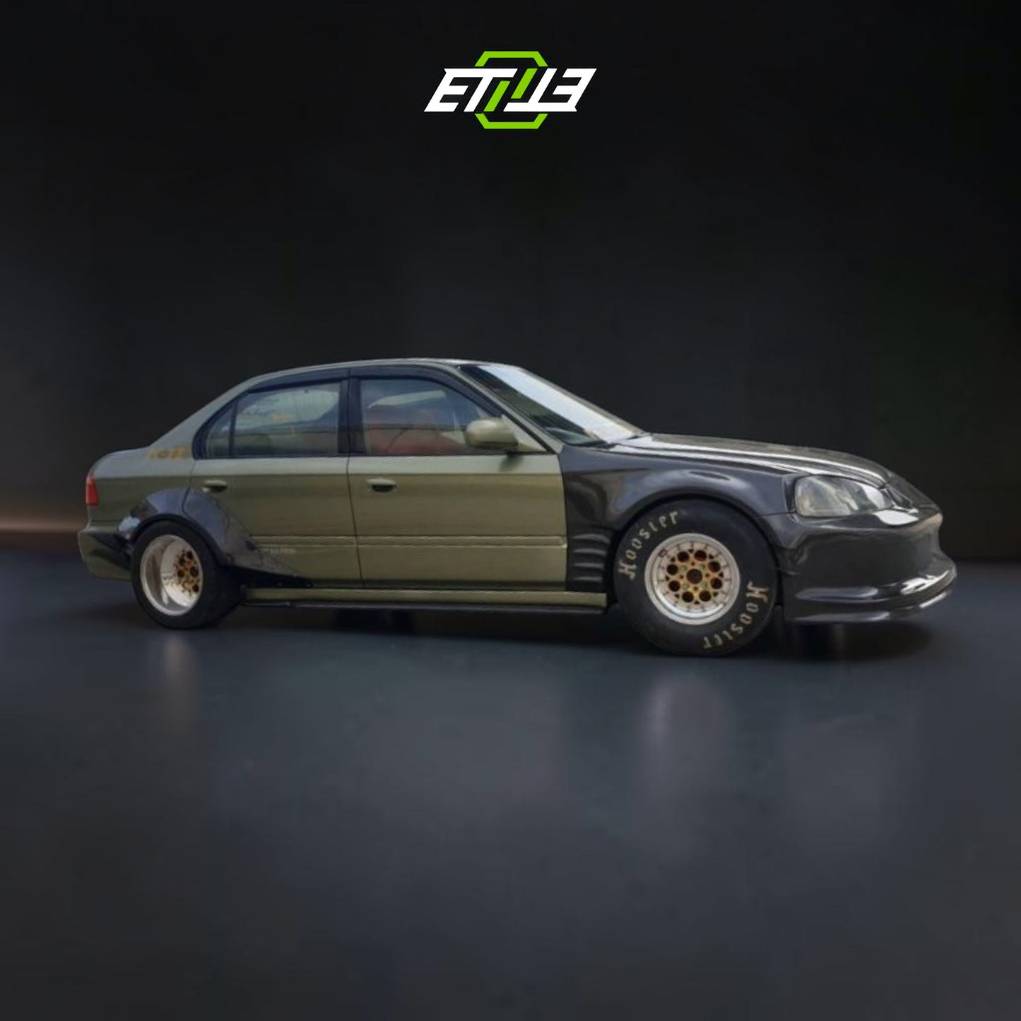 ETi Honda Civic EK 2/4-Door Wide Drag Stance Carbon Fiber Fenders | Shopifydevstudio