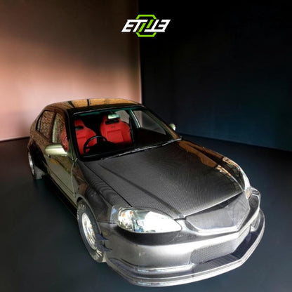 ETi Honda Civic EK Drag Stance Carbon Fiber Widebody Kit | Shopifydevstudio