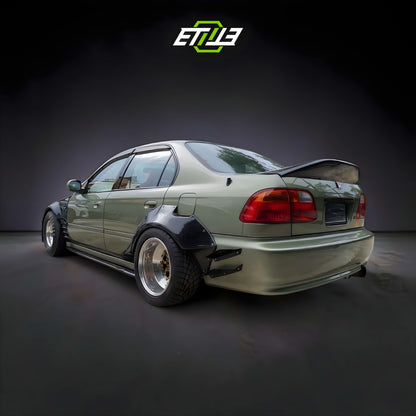 ETi Honda Civic EK Drag Stance Carbon Fiber Widebody Kit