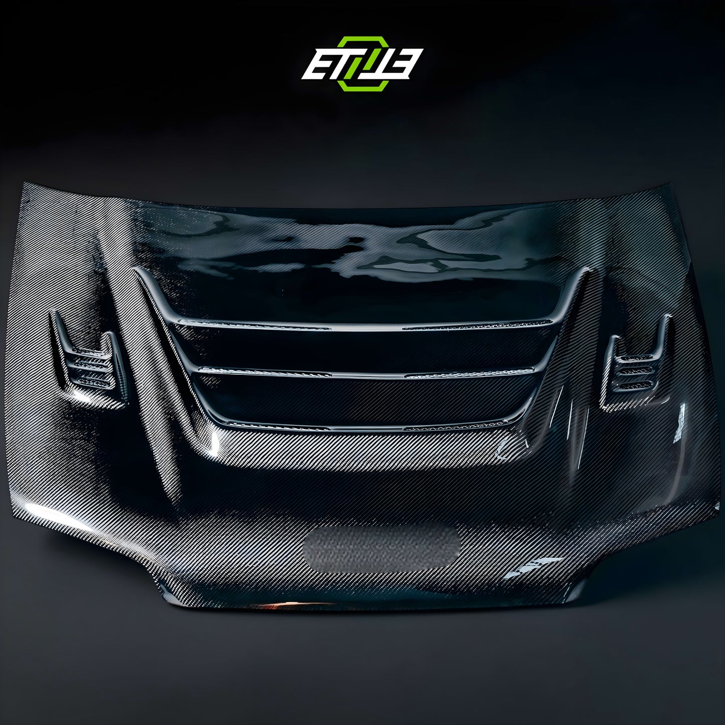 ETi Honda EG Mod X Vented Carbon Fiber Hood
