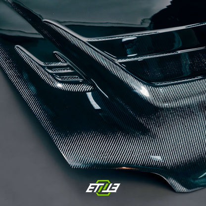 ETi Honda EG Mod X Vented Carbon Fiber Hood