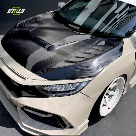ETi Honda FK/FC Type RS2 Vented Style Hood