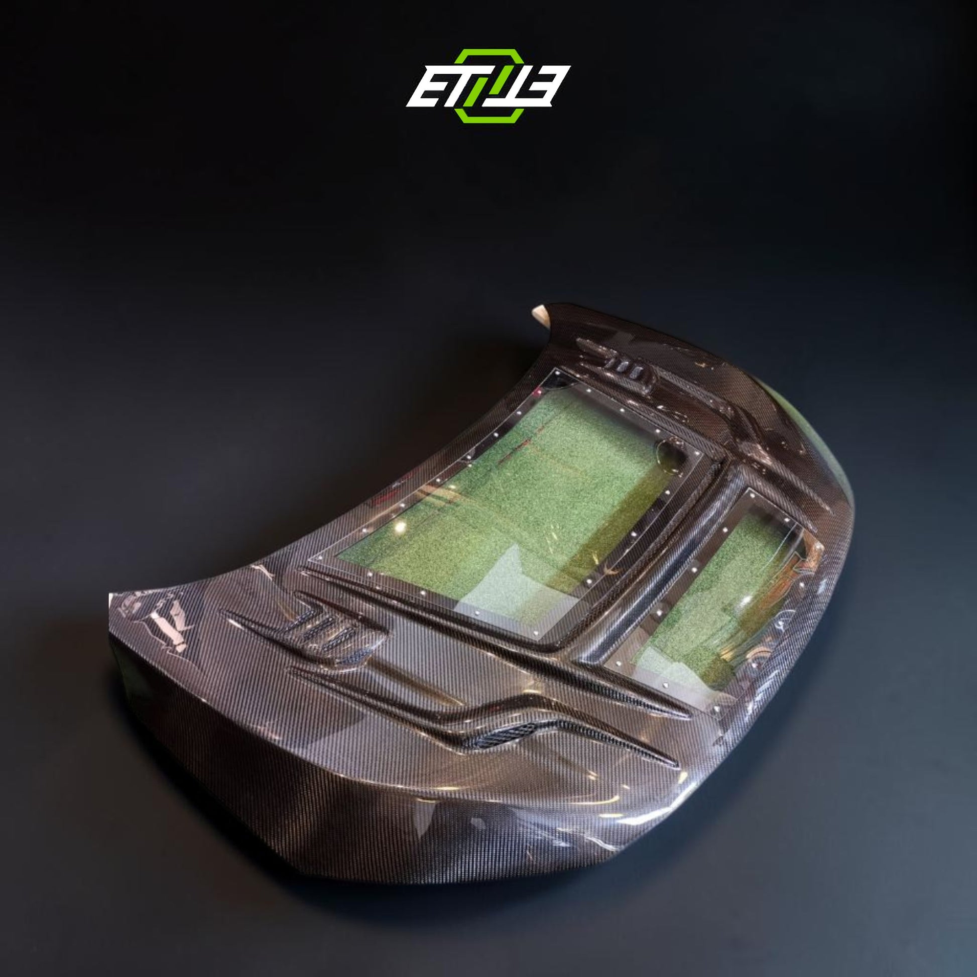 ETi Honda FK Carbon Fiber X Clear Hybrid V3 Hood | Shopifydevstudio