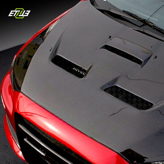ETi MITSUBISHI EVO10 CHARGE SPEED Carbon Fiber Hood - Photo 2