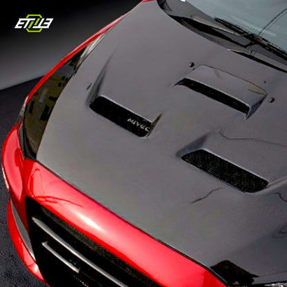 ETi MITSUBISHI EVO10 CHARGE SPEED Carbon Fiber Hood