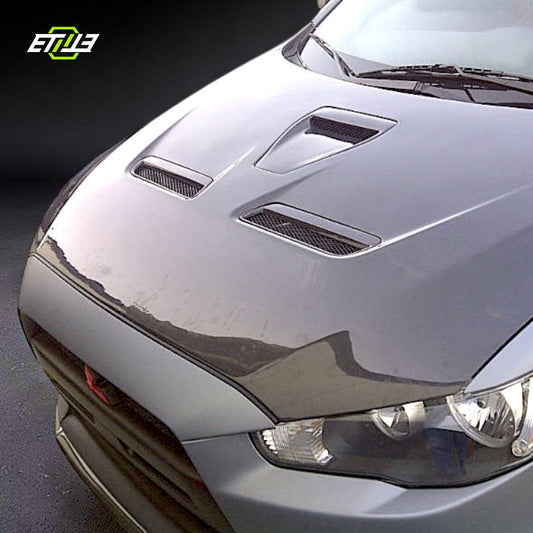 ETi Mitsubishi EVO X Carbon Fiber Hood | Shopifydevstudio