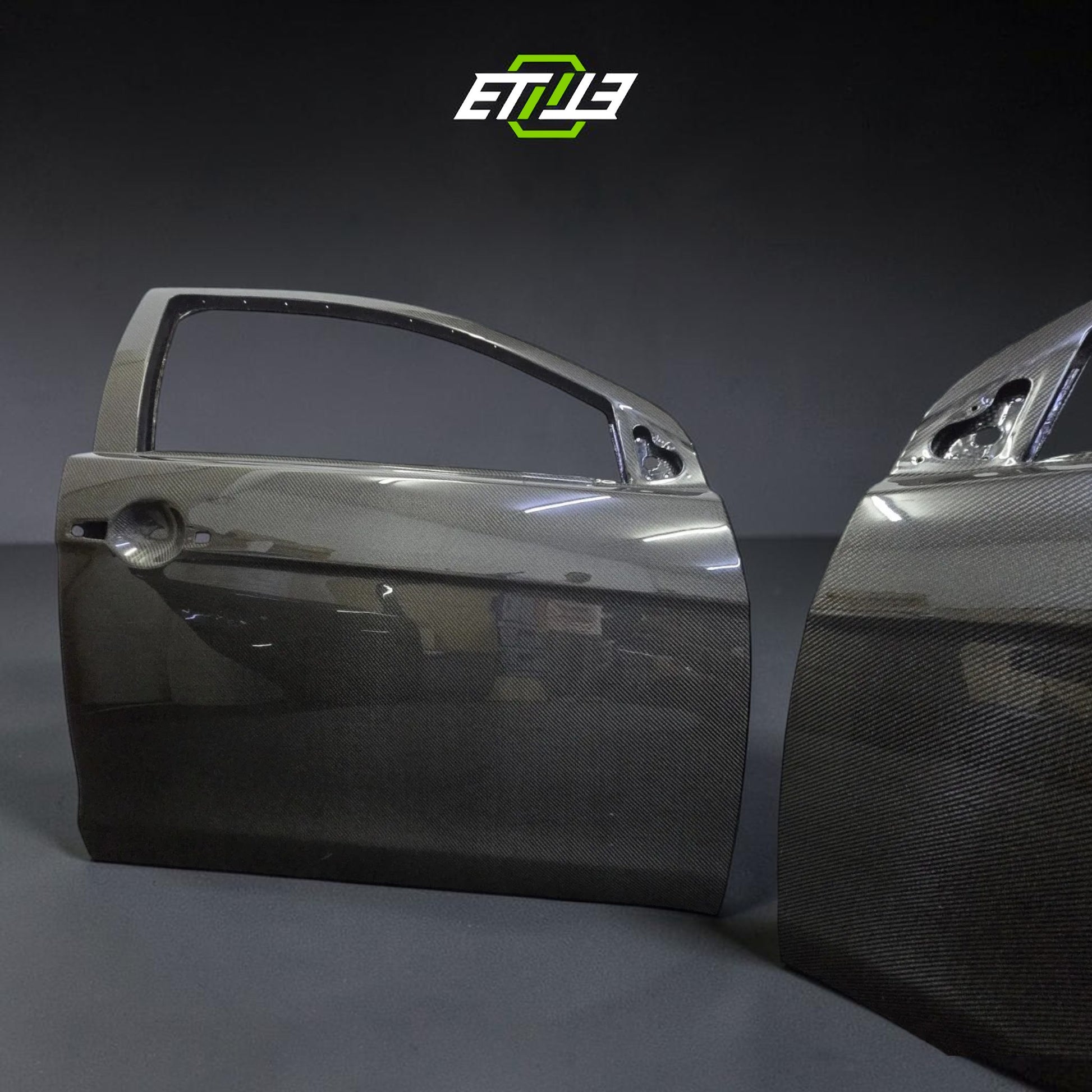 ETi Mitsubishi EVO X Rear Carbon Fiber Doors | Shopifydevstudio