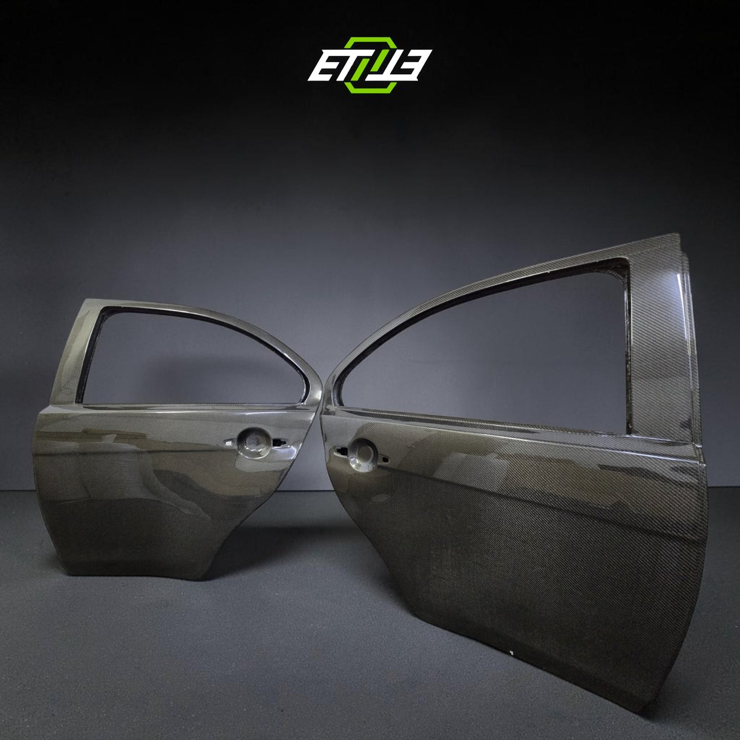 ETi Mitsubishi EVO X Rear Carbon Fiber Doors | Shopifydevstudio
