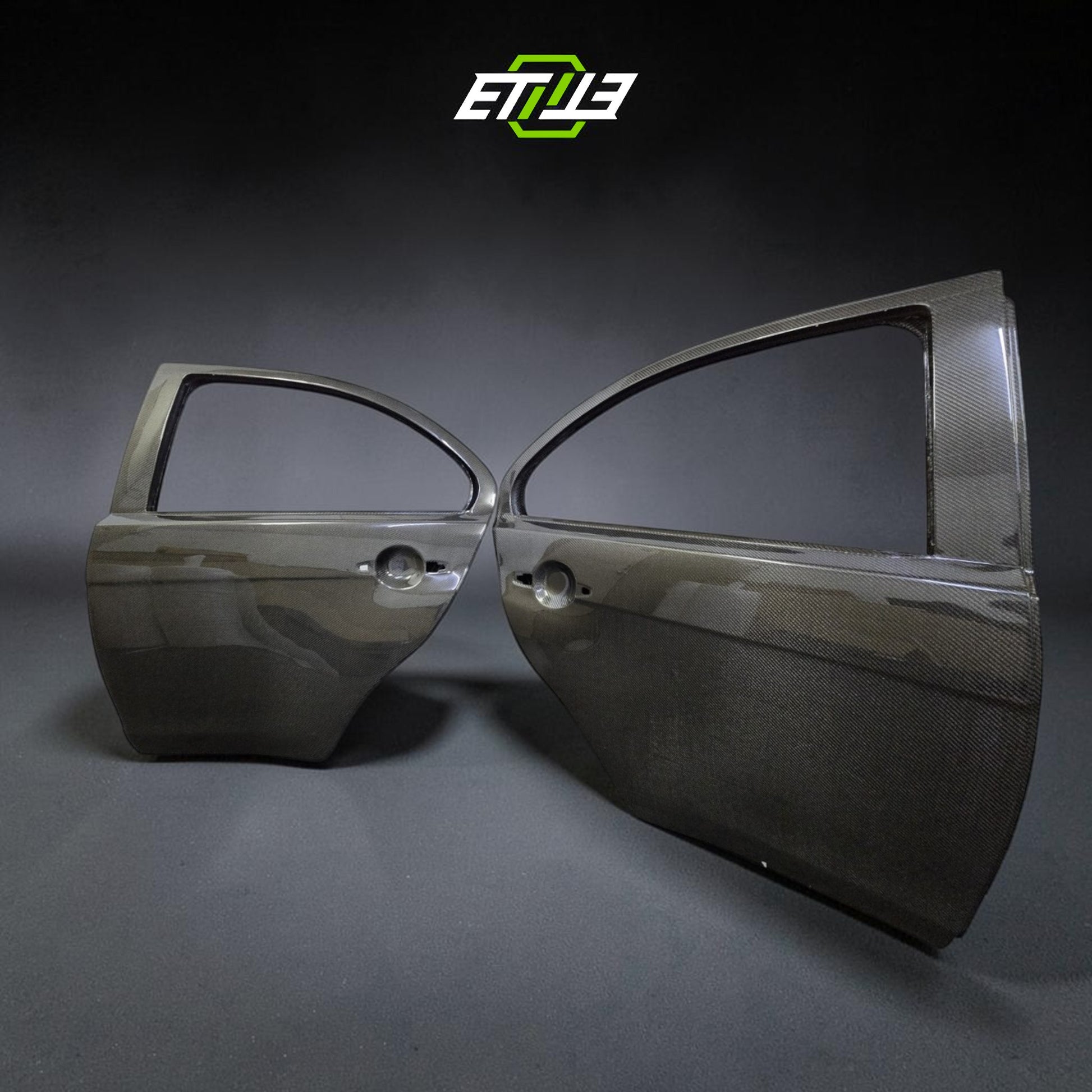 ETi Mitsubishi EVO X Rear Carbon Fiber Doors | Shopifydevstudio