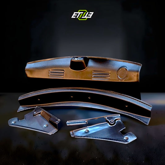 ETi Mazda RX-7 (FD3S) Carbon Fiber Rear Trunk Trim Kit (12-Piece)