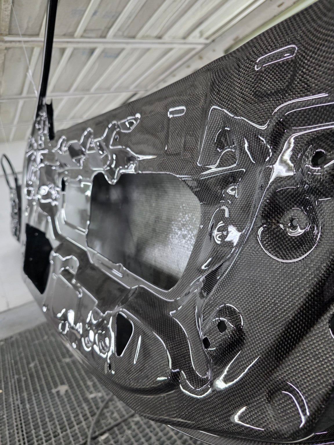 Mazda RX-7 FD3S carbon fiber door inner shell detail