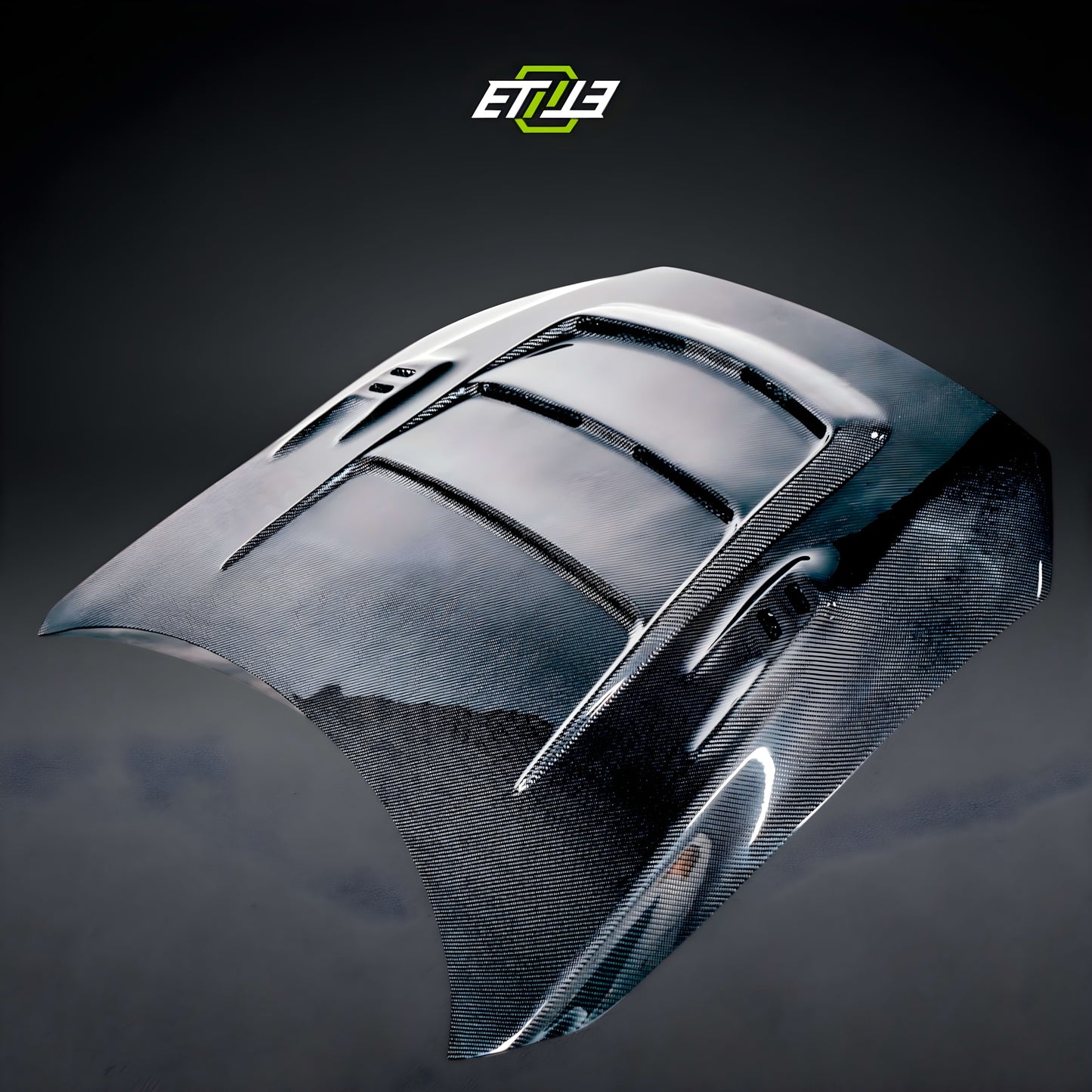 ETi Mitsubishi EVO X Mod X Vented Carbon Fiber Hood