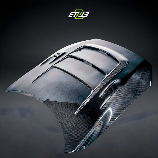 ETi Mitsubishi EVO X Mod X Vented Carbon Fiber Hood