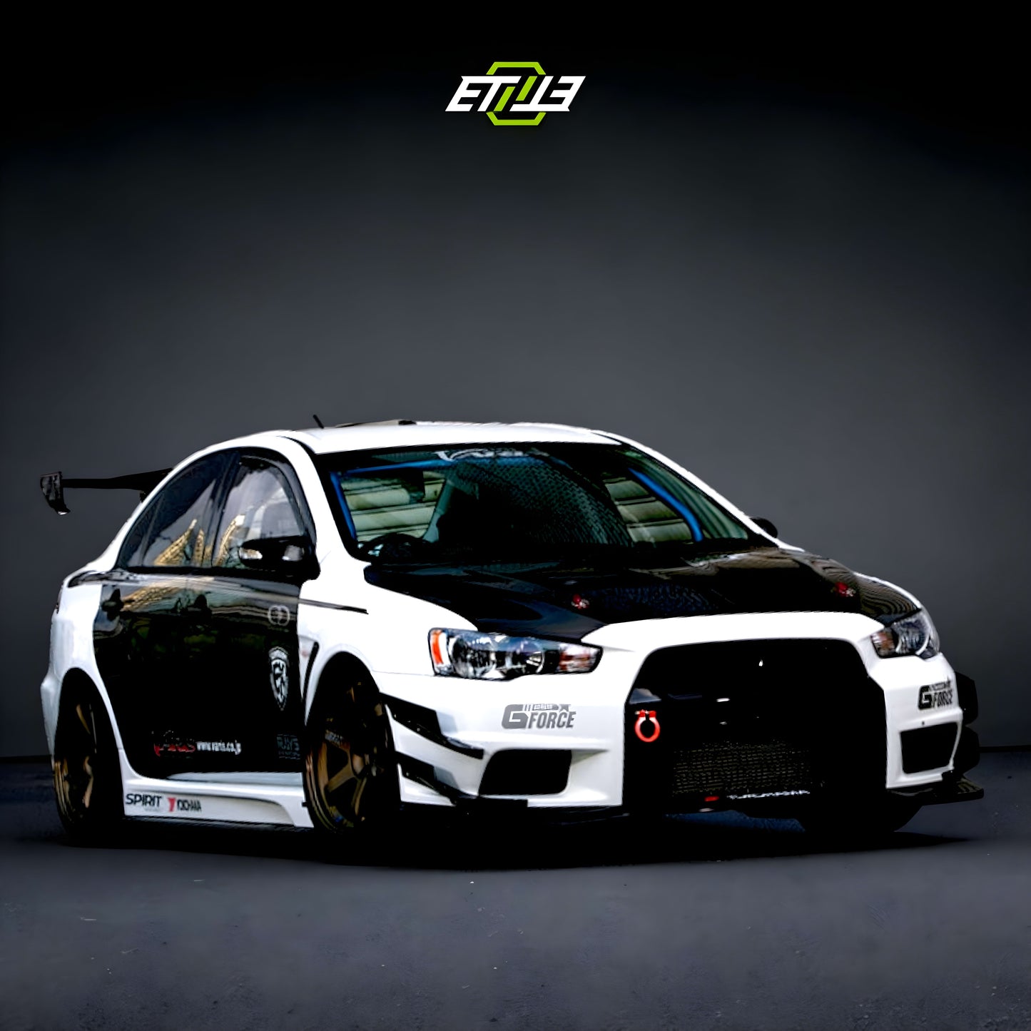 ETi Mitsubishi EVO X Rear Carbon Fiber Doors