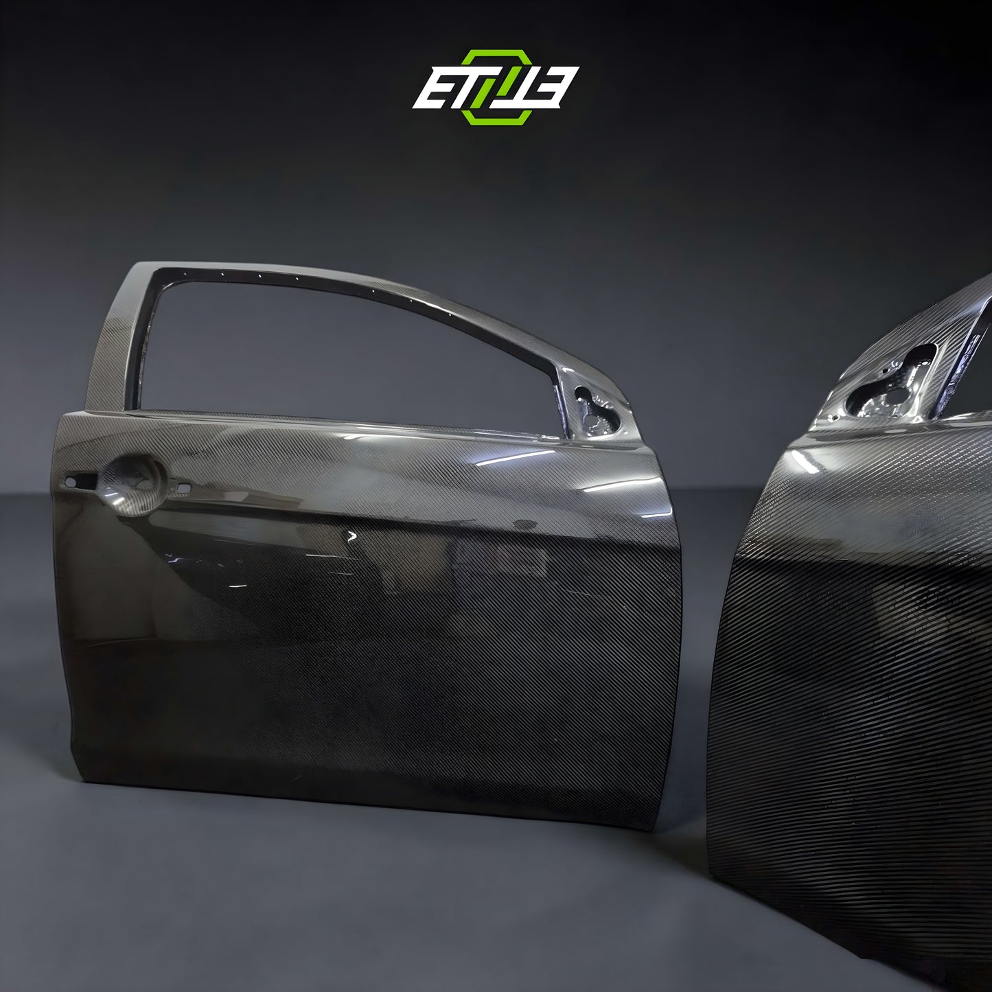 ETi Mitsubishi EVO X Rear Carbon Fiber Doors