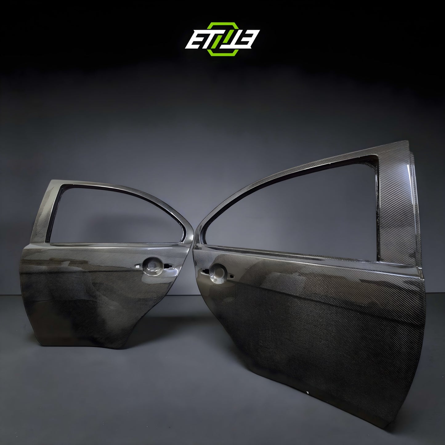 ETi Mitsubishi EVO X Rear Carbon Fiber Doors