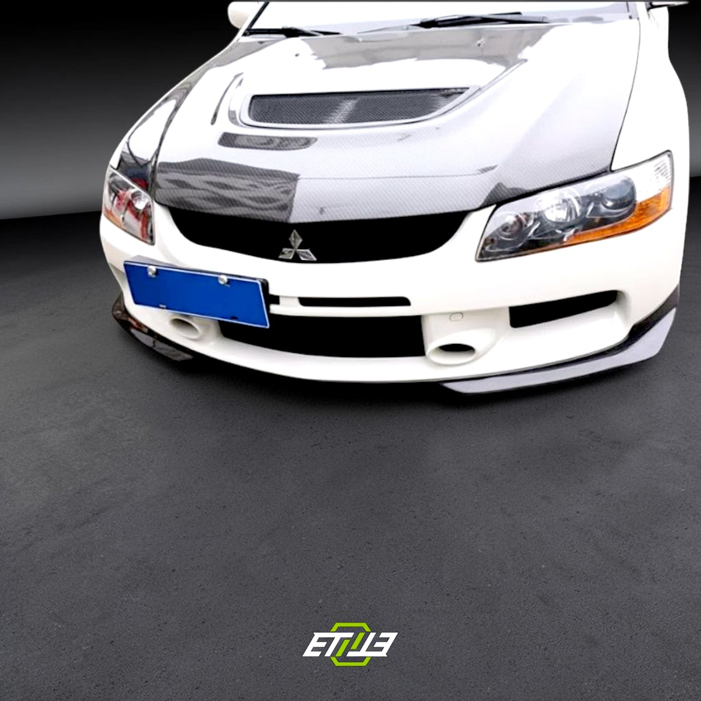 ETi Mitsubishi Evo 8/9 Ralli-Style Carbon Fiber Front Lip | Shopifydevstudio