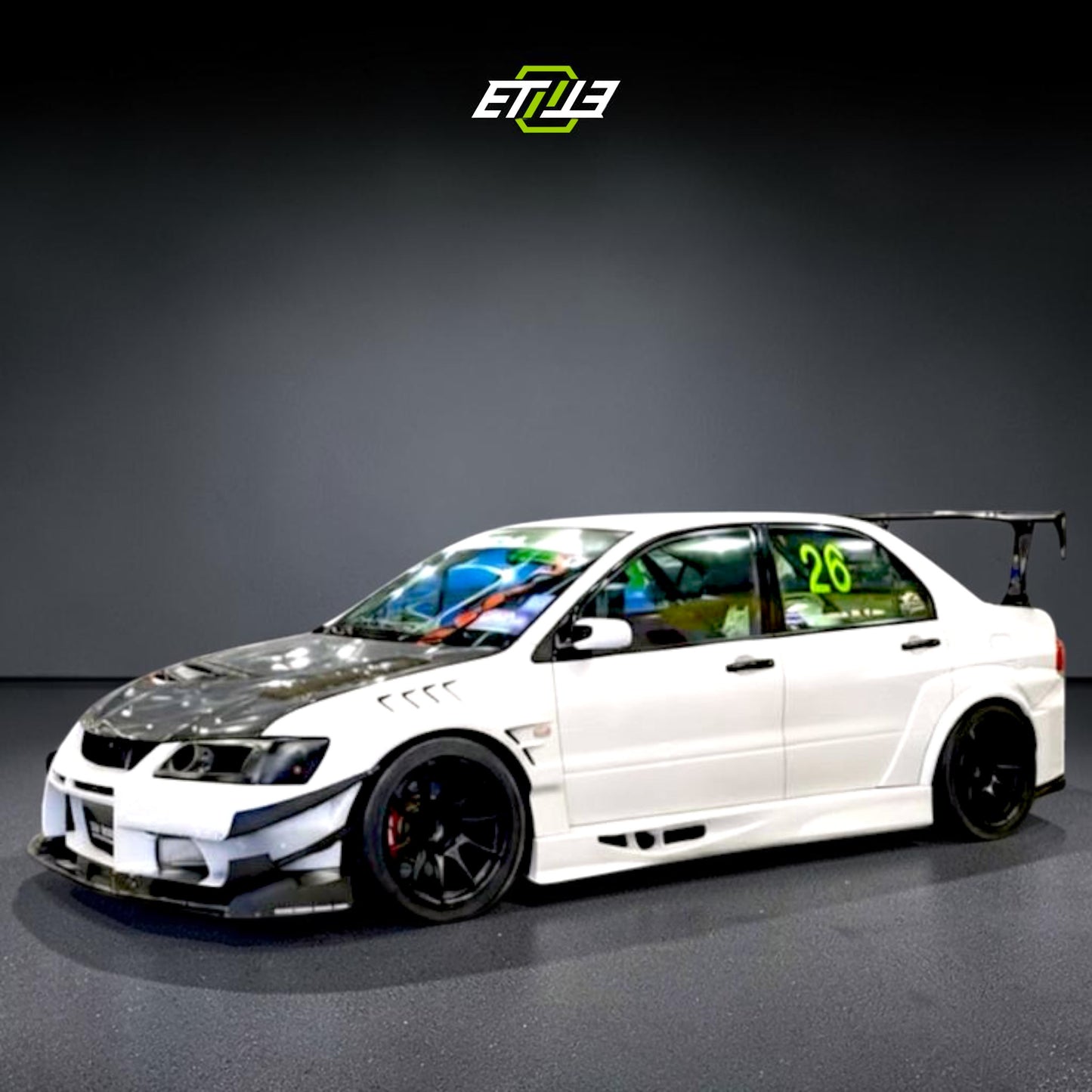ETi Mitsubishi Evo 8/9 Time Attack Full Body Kit (Voltex) - Elite Ti Premium Asset