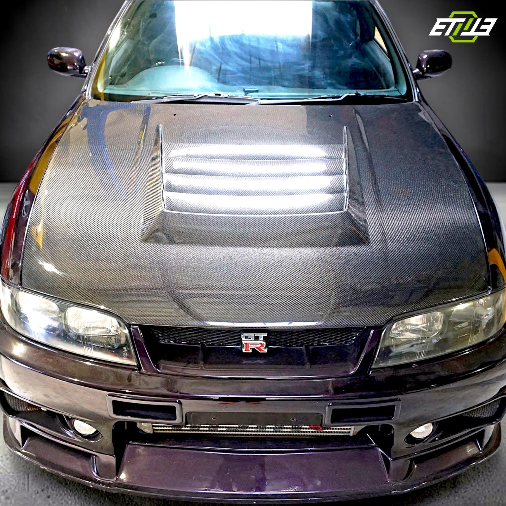ETi NISSAN R33 GTR Carbon Fiber Hood | SKU: ETI-HN00073-CF | ID: 10658249736473 | Shopifydevstudio