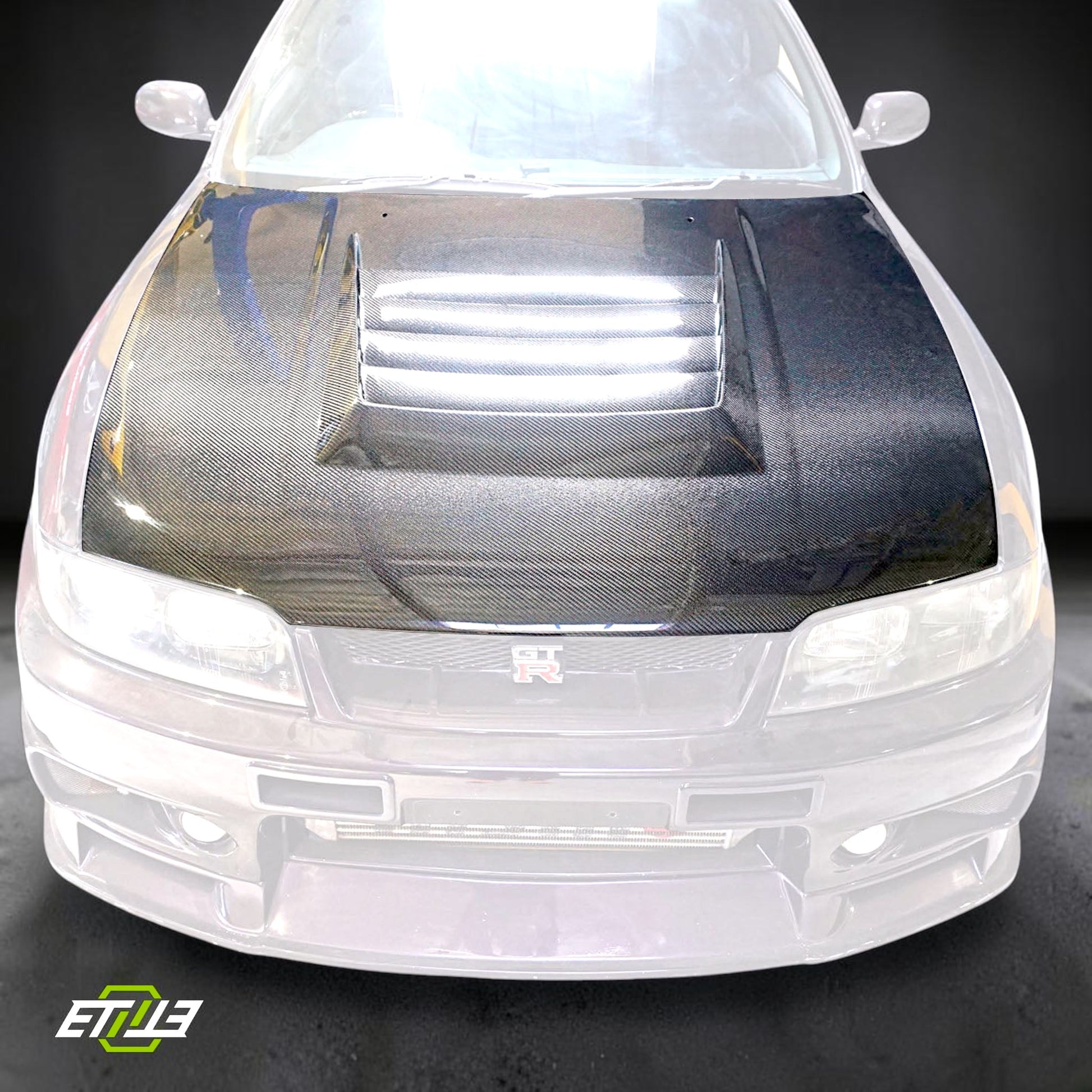 ETi NISSAN R33 GTR Carbon Fiber Hood | SKU: ETI-HN00073-CF | ID: 10658249736473 | Shopifydevstudio