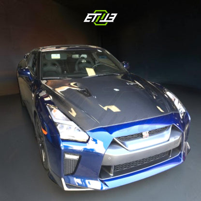ETi NISSAN R35 08-15 GT Carbon Fiber Hood | SKU: ETI-HN01321-CF | ID: 10658250096921 | Shopifydevstudio